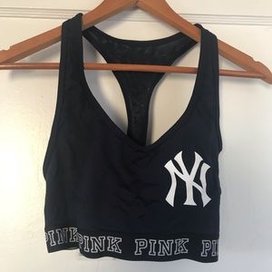 Pink VS Yankee sports bra